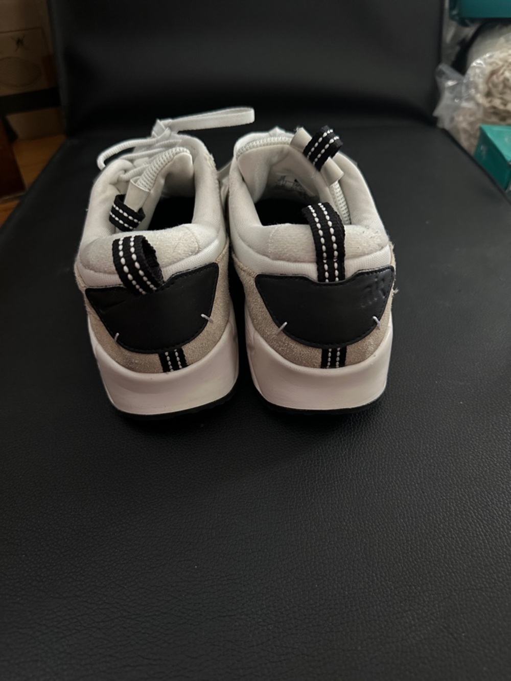 WomenNeutral White & Tan Athletic Sneakers - Picture 3 of 4
